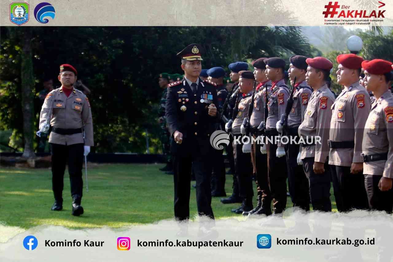 Pimpin HUT Bhayangkara Ke-78, Ini Pesan Kapolres Kaur