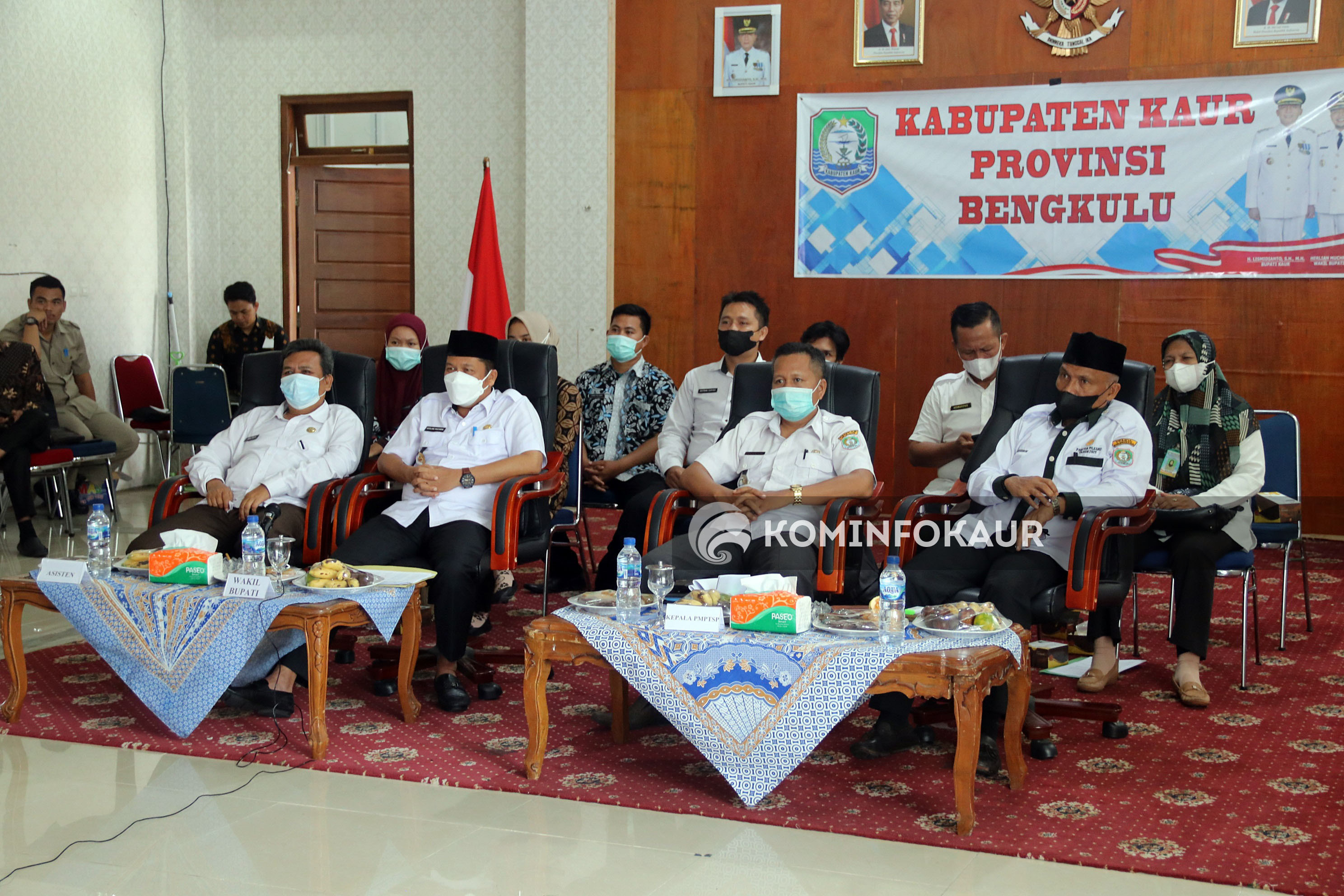 Secara Virtual Wabup ikuti Pemberian Penghargaan Atas Capaian Realisasi Investasi Tahun 2021