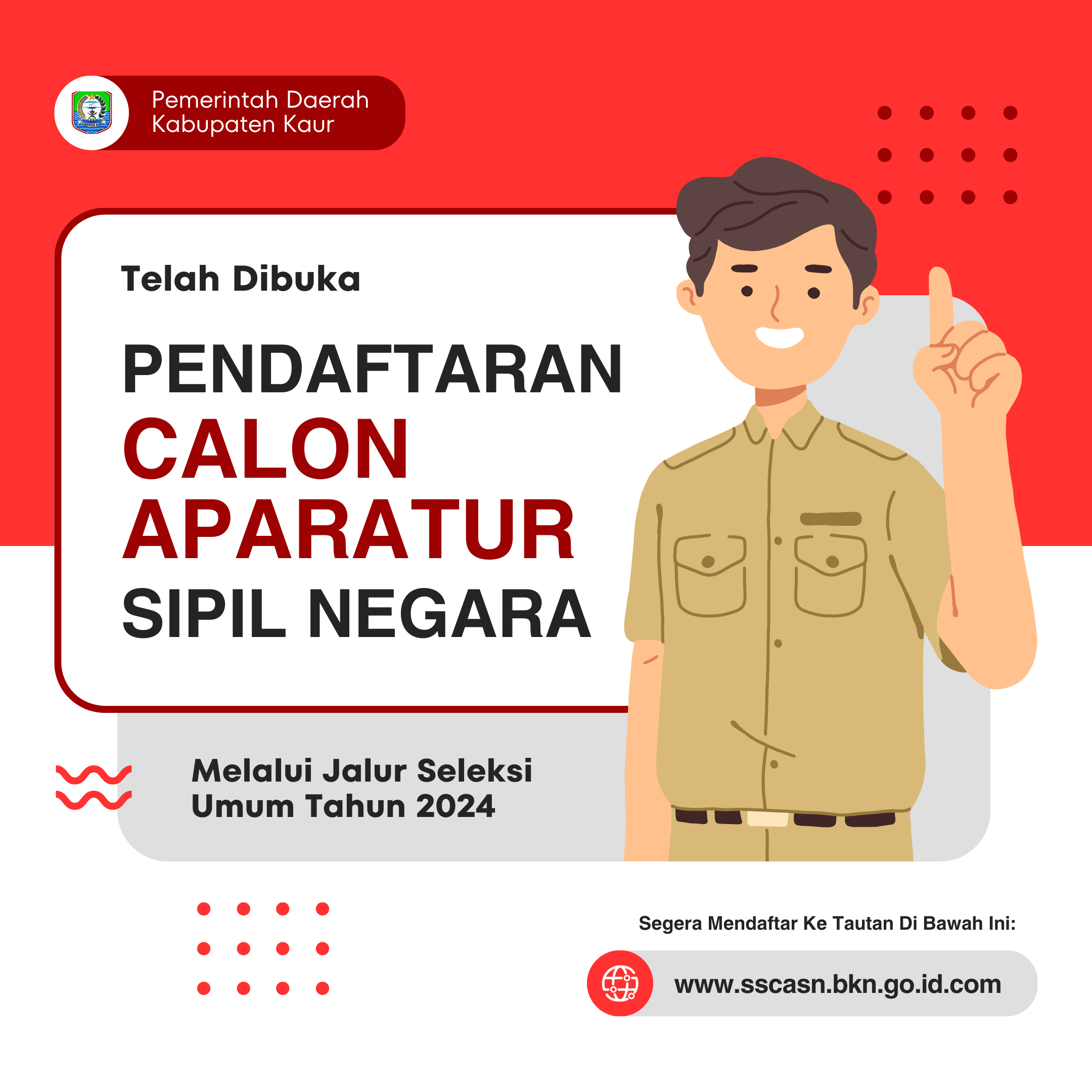 Pengumuman Penerimaan CPNS Kabupaten Kaur Tahun 2024