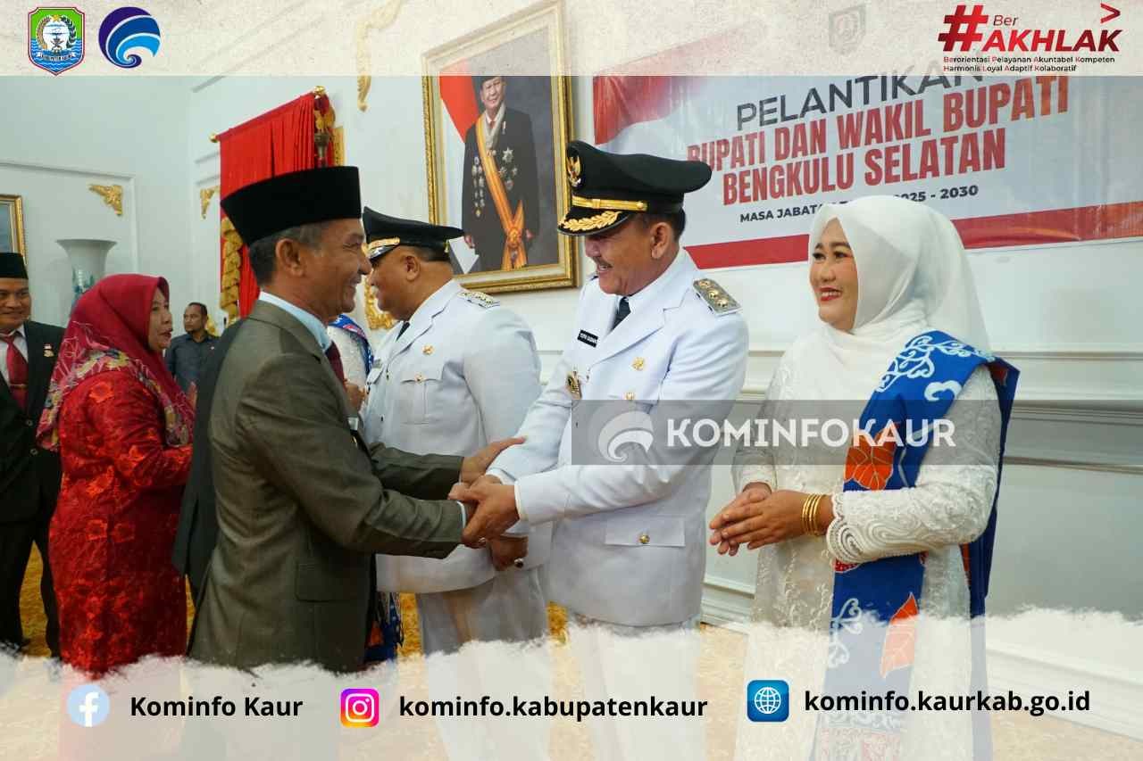 Bangun Sinergi dan Kolaborasi, Wabup Kaur Hadiri Pelantikan Bupati dan Wakil Bupati Bengkulu Selatan