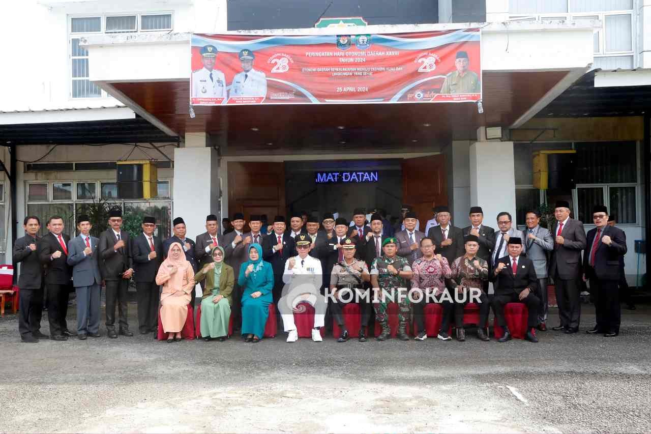 Jadi Irup  Peringatan Hari Otoda Ke-XXVIII, Sekda Sampaikan Pesan Menteri Tito