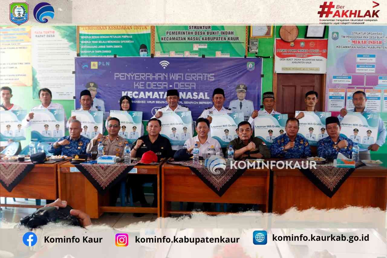 Giliran Sembilan Desa Poros Atas di Kecamatan Nasal Dapat Wifi Iconplus Gratis