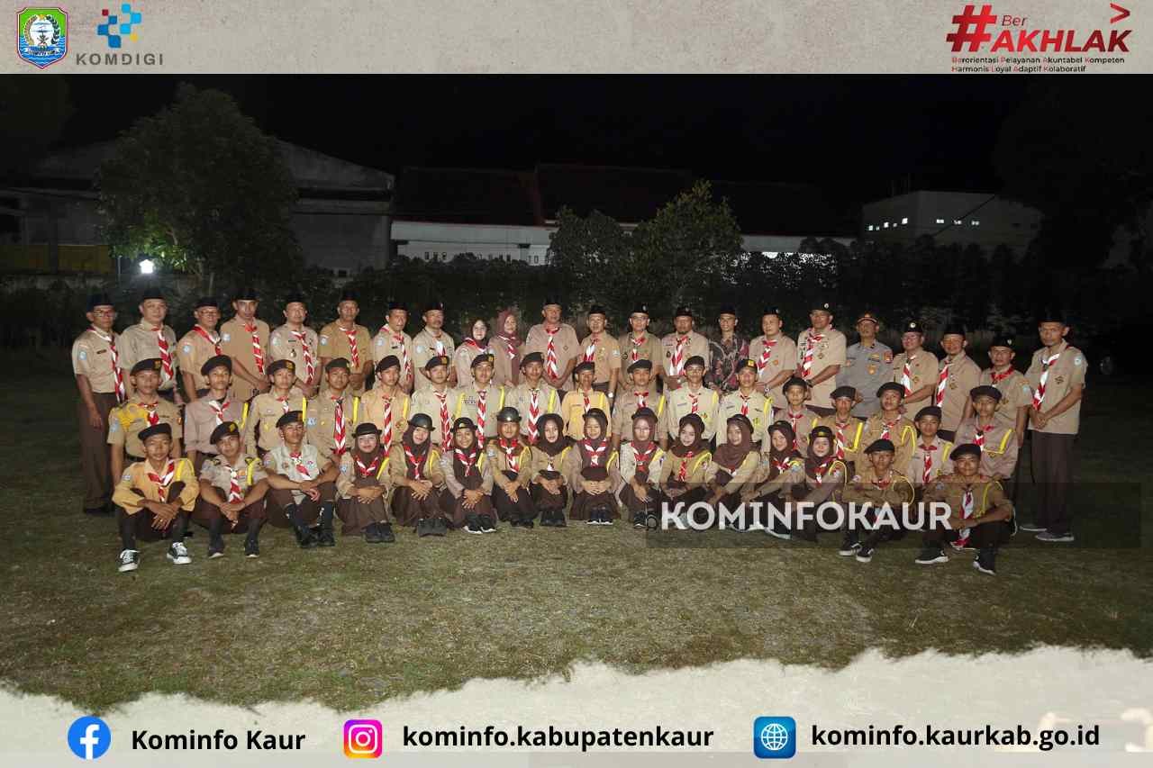 Jelang Hari Jadi Ke -64, Kwartir Cabang Gerakan Pramuka 0706 Kaur Ulang Janji 