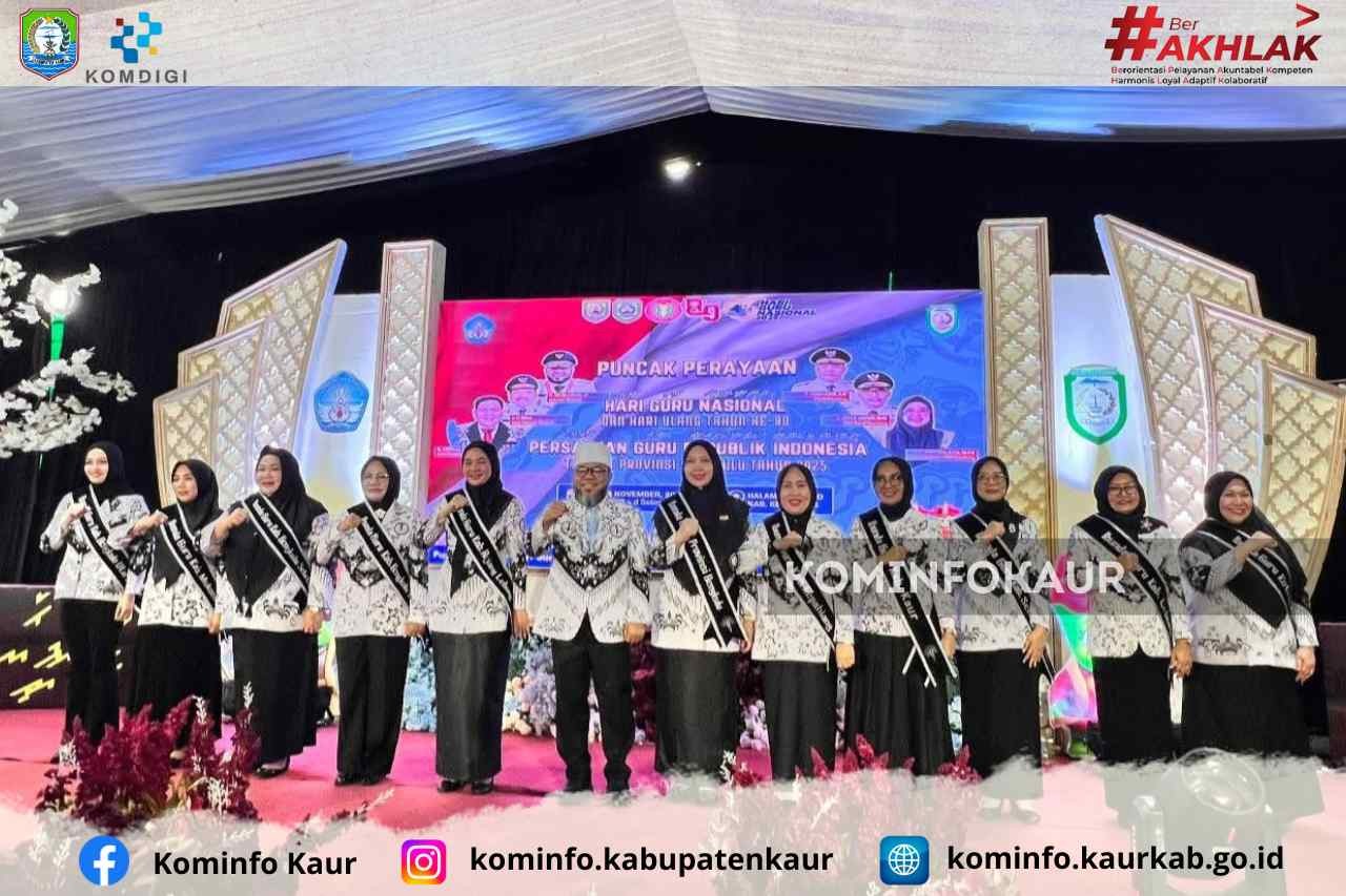 Ny. Poppy Tatriansi Dikukuhkan Menjadi Ibunda Guru di Puncak Peringatan HGN