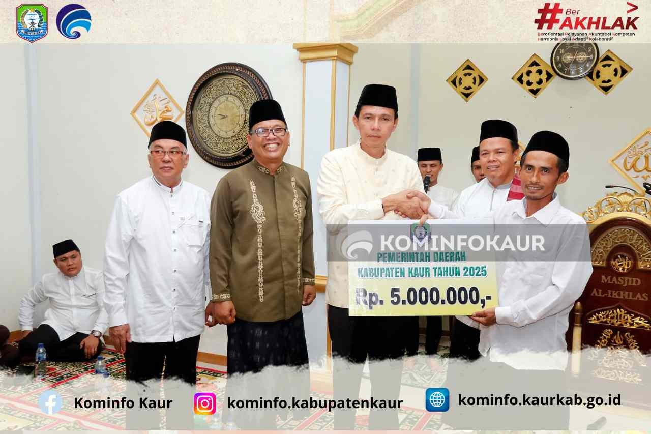 Bupati Kaur Safari Ramadan Perdana di Masid Al Ikhlas Desa Tebing Rambutan 