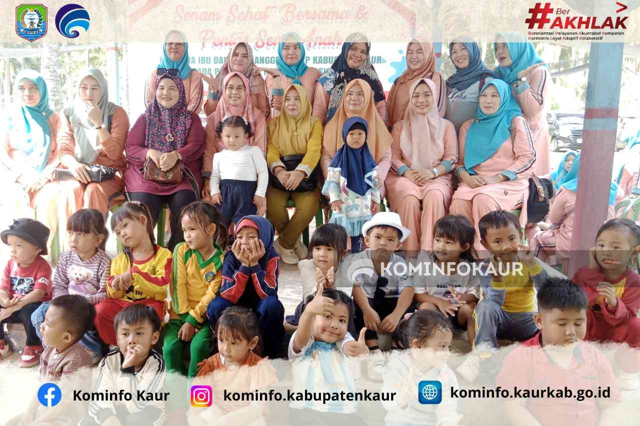 Peringati Hari Anak Nasional, DWP Kaur Gelar Senam dan Pensi Anak