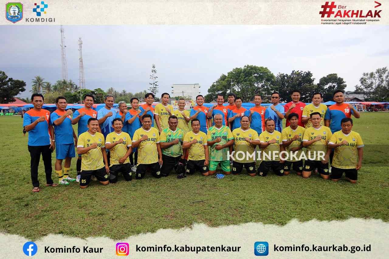 Laga Ekshibisi Pemda Kaur vs DPRD Berakhir Dramatis, DPRD Menang Lewat Adu Penalti