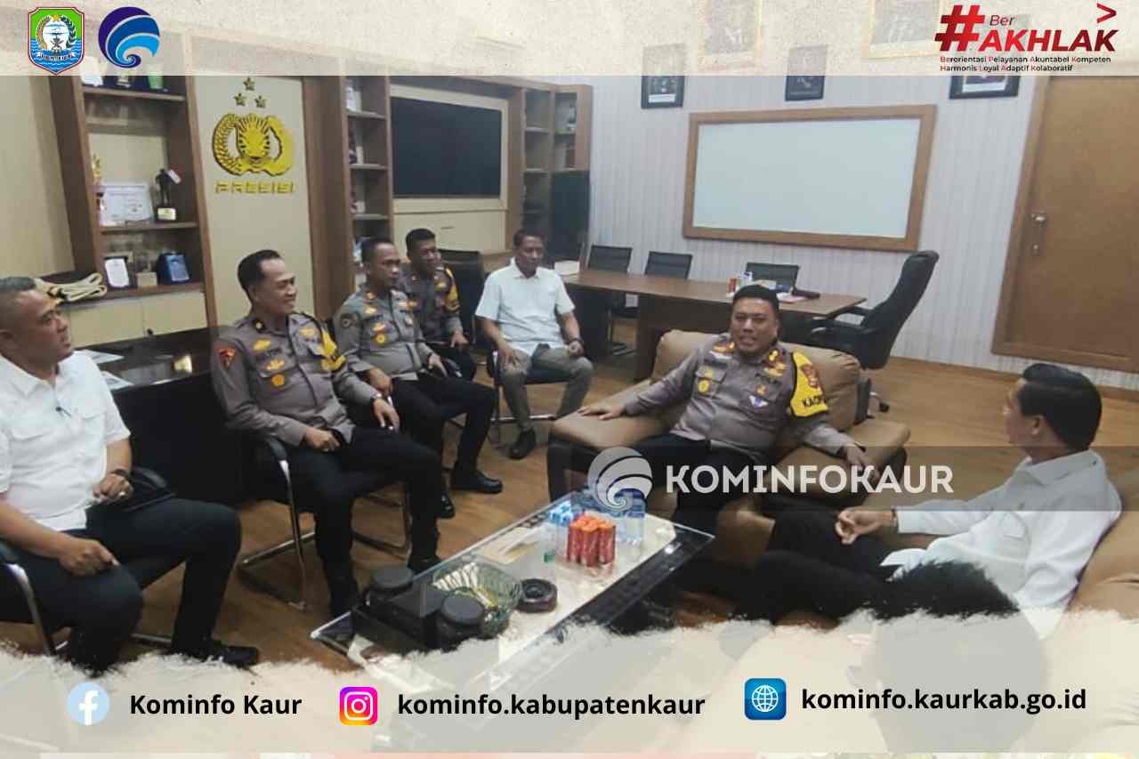 Pererat Sinergitas dan Tali Silaturahmi, Bupati Kaur Kunjungi Polres kaur