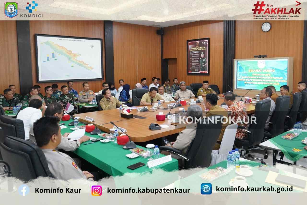 Dukung Program Presiden, Bupati Kaur Hadiri Rapat Koordinasi Swasembada dan Ketahanan Pangan