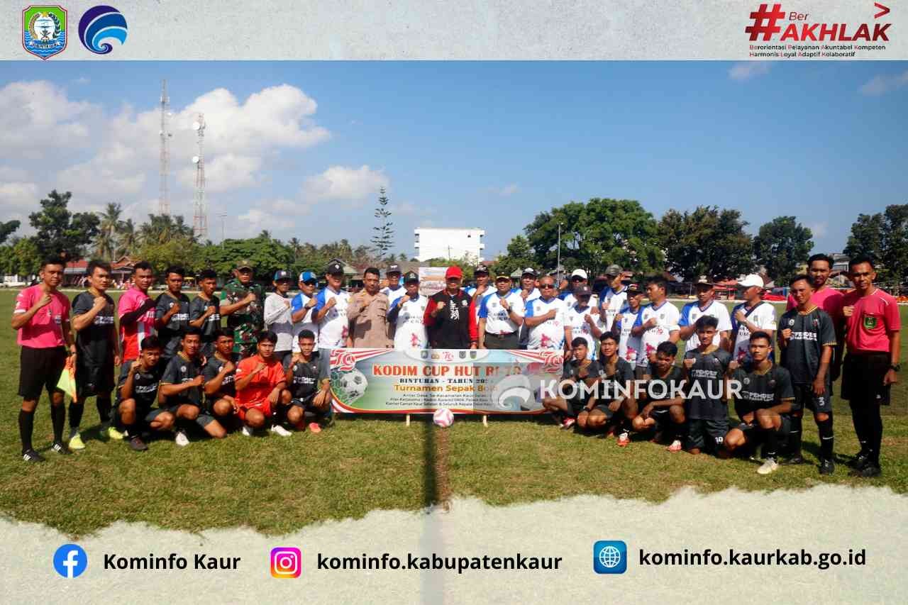 28 Kesebelasan Ramaikan Turnamen Sepak Bola Kodim Cup 