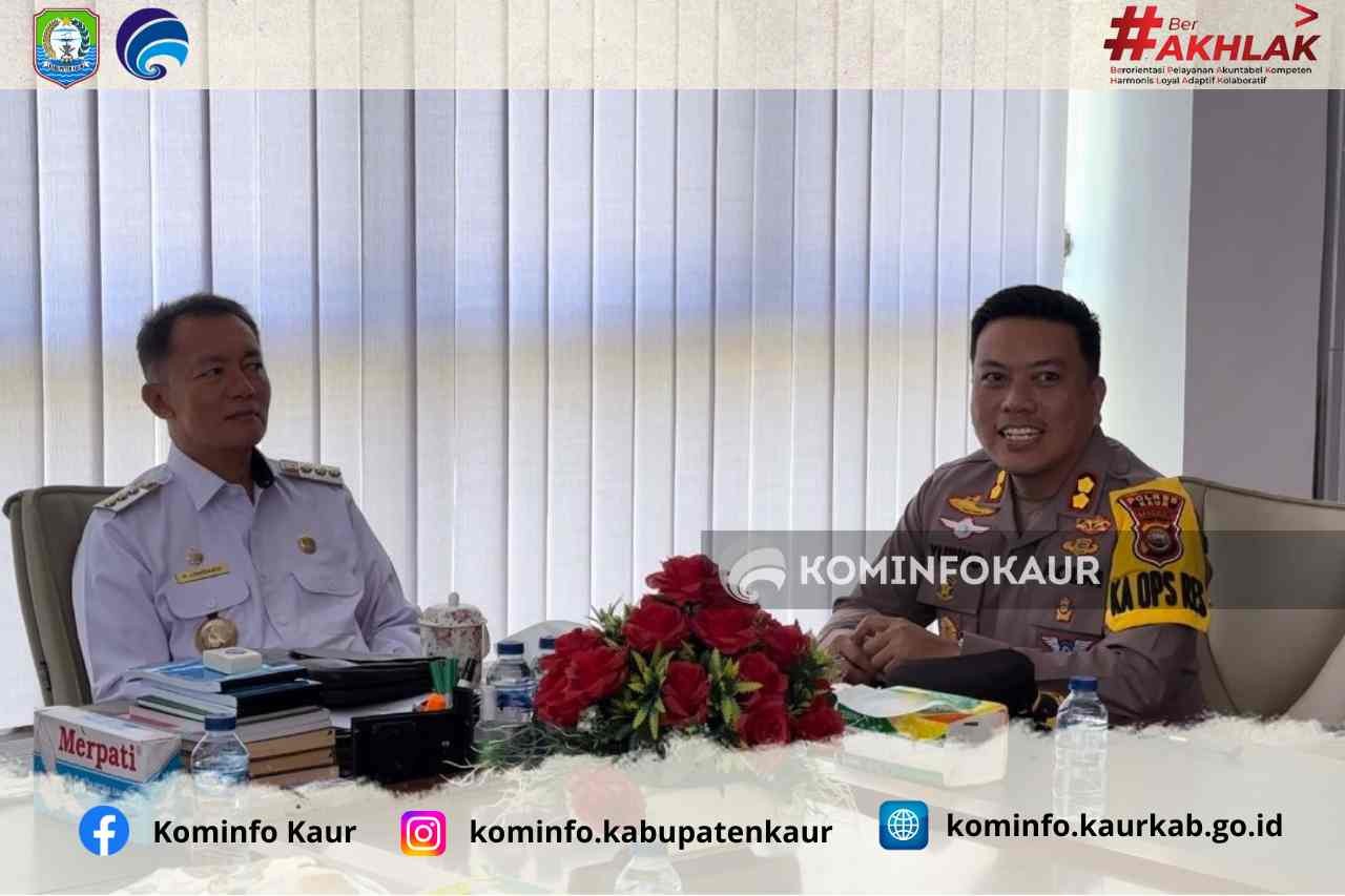 Wujud Sinergitas, Kapolres Kunjungi Bupati Kaur 
