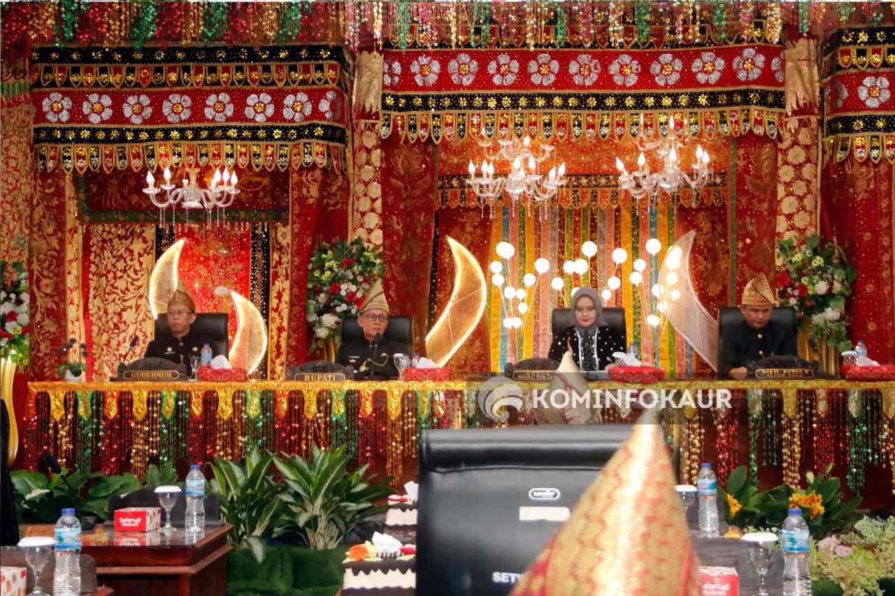 Paripurna Istimewa HUT Ke-21 Kabupaten Kaur, Bupati Sampaikan Capaian Kinerja 