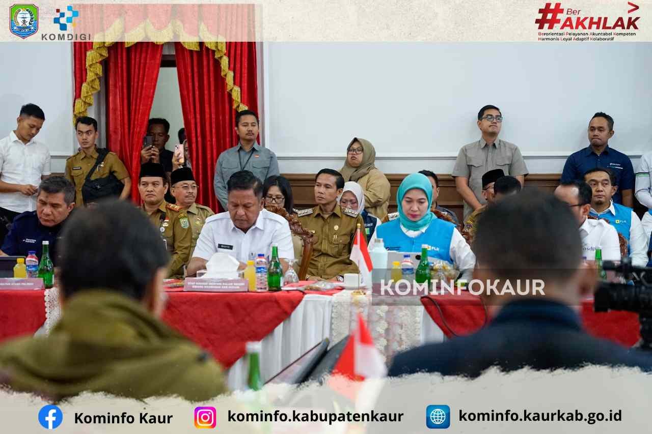 Bupati Kaur Hadiri Rapat Evaluasi Pelaksanaan Instruksi Presiden (Inpres) Nomor 12 Tahun 2025