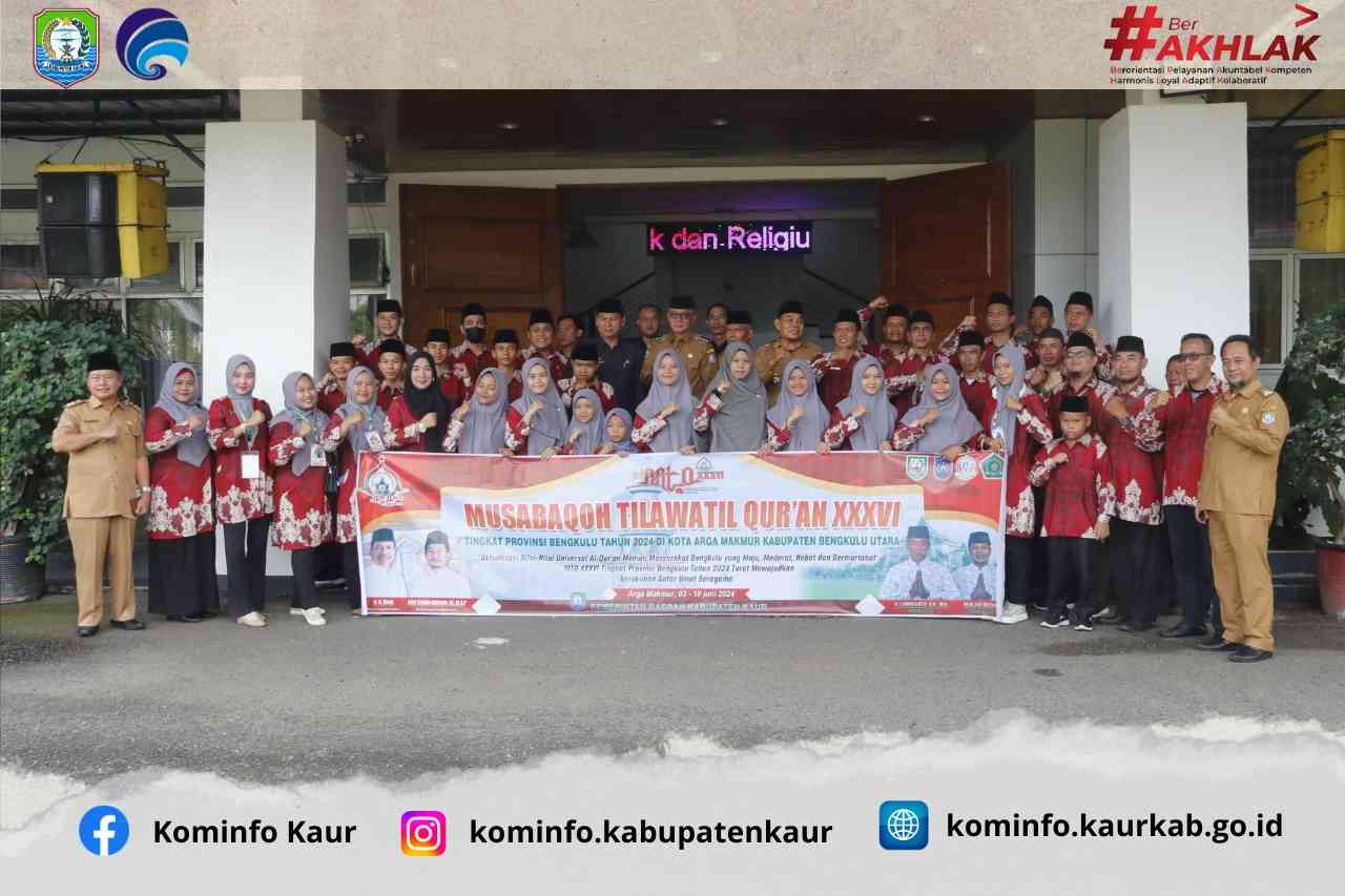Lepas Kafilah MTQ ke-XXXVI Tingkat Provinsi Bengkulu, Bupati : Jaga Kekompakan, Harumkan Nama Daerah