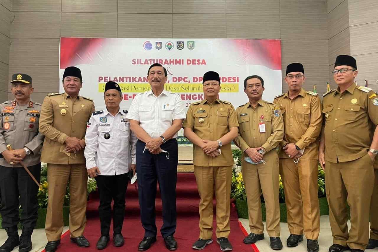 Pengurus APDESI se-Provinsi Bengkulu Resmi Dilantik, Ini Pesan Menko Marves RI