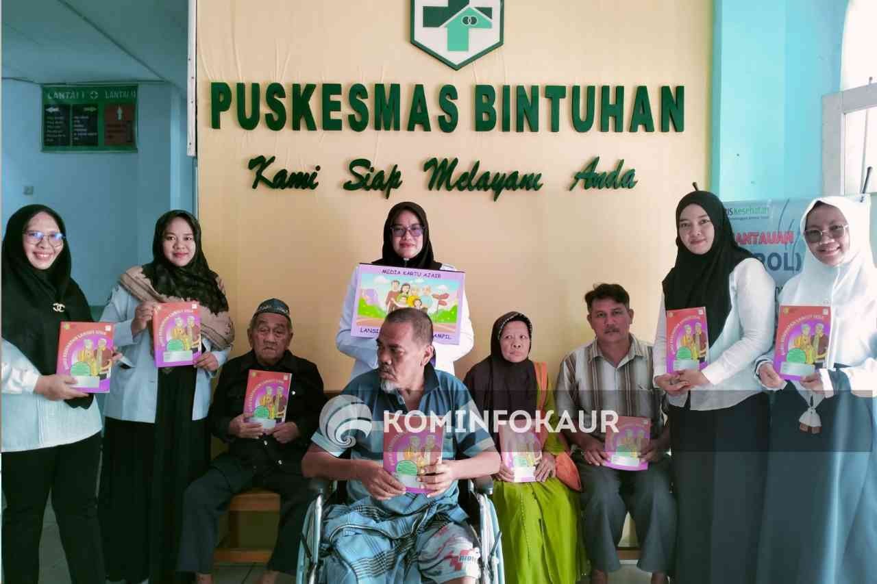 Peringati HLUN, Puskesmas Bintuhan Cek Kesehatan Lansia