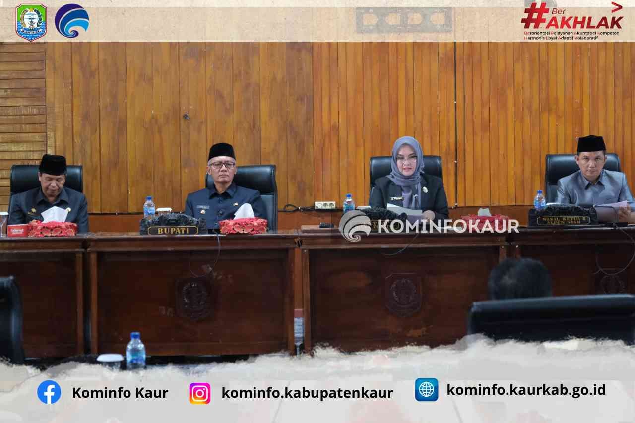 DPRD Gelar Rapat Paripurna, Ada Dua Raperda Disampaikan Bupati 