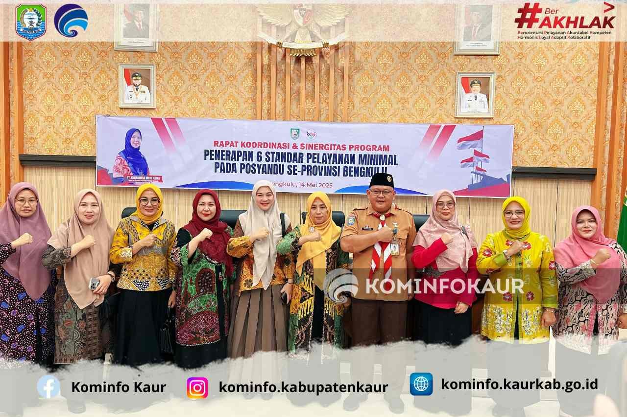 Satukan Persepsi, Ketua TP PKK Kabupaten Kaur Hadiri Rakor Sinergitas Program Posyandu