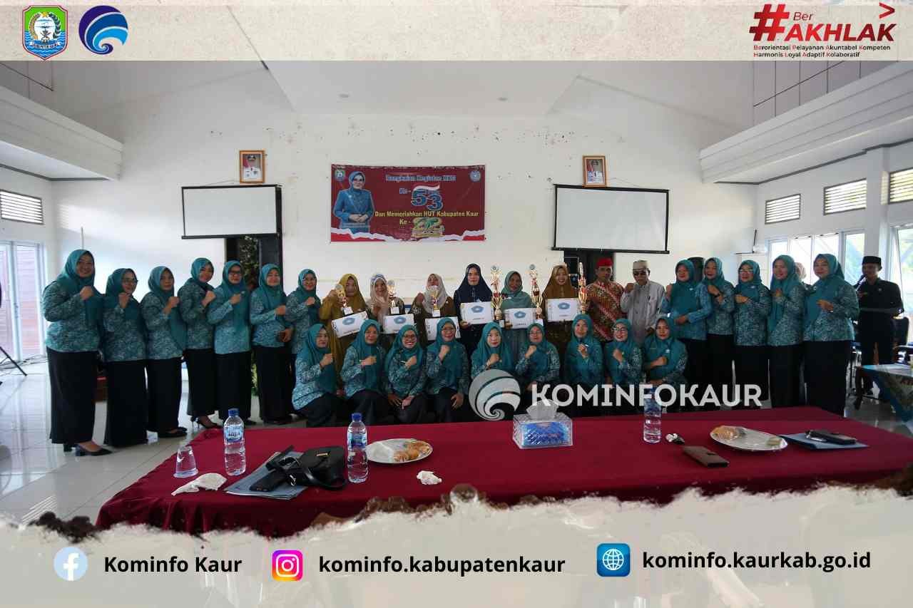 Meriahkan HKG ke 53 dan HUT Ke-22 Kabupaten Kaur, TP PKK Gelar Lomba Rebana